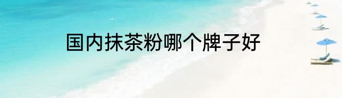 国内抹茶粉哪个牌子好