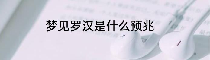 梦见罗汉是什么预兆