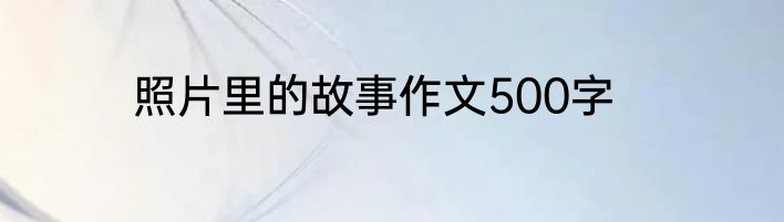 照片里的故事作文500字