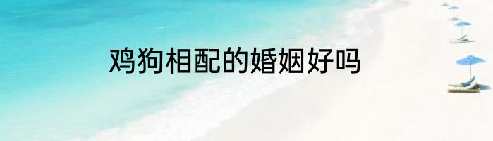 鸡狗相配的婚姻好吗