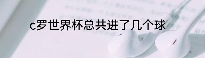 c罗世界杯总共进了几个球
