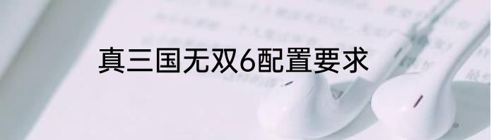 真三国无双6配置要求