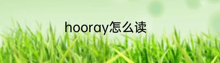 hooray怎么读