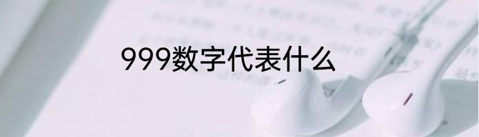 999数字代表什么