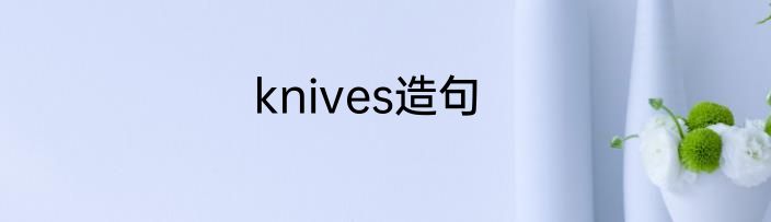 knives造句