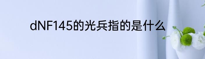 dNF145的光兵指的是什么