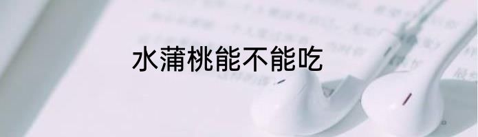 水蒲桃能不能吃