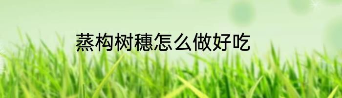 蒸构树穗怎么做好吃