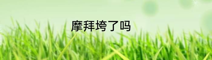 摩拜垮了吗