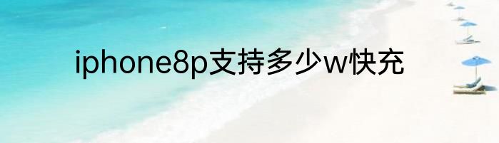 iphone8p支持多少w快充