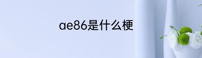 ae86是什么梗