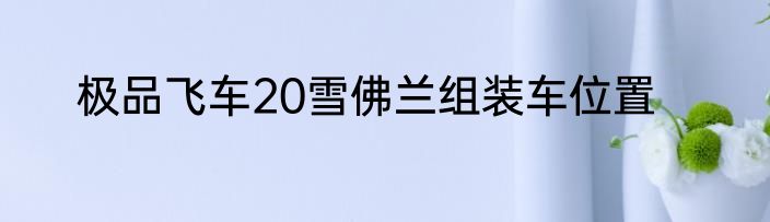 极品飞车20雪佛兰组装车位置