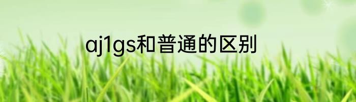 aj1gs和普通的区别