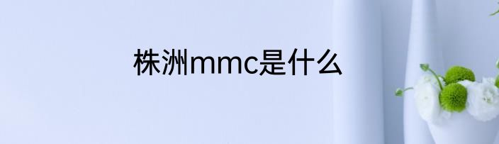 株洲mmc是什么