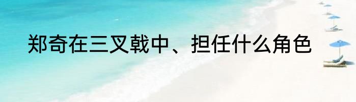 郑奇在三叉戟中、担任什么角色
