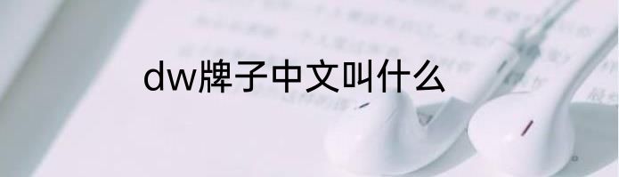dw牌子中文叫什么