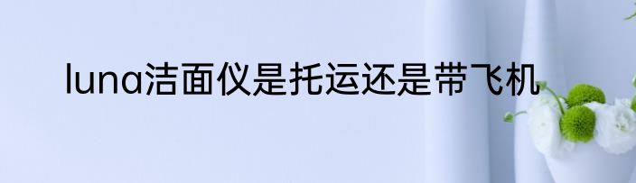luna洁面仪是托运还是带飞机