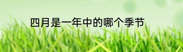 四月是一年中的哪个季节