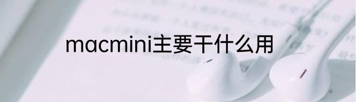 macmini主要干什么用