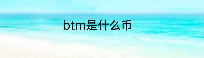 btm是什么币