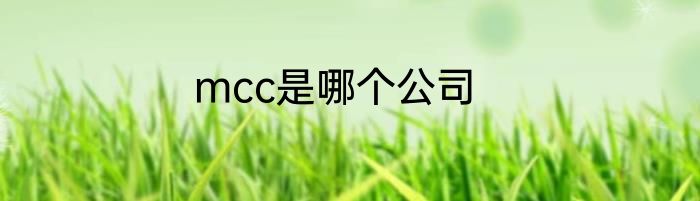 mcc是哪个公司