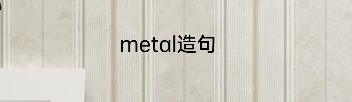 metal造句