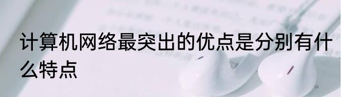 计算机网络最突出的优点是分别有什么特点