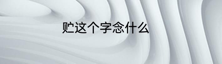 贮这个字念什么