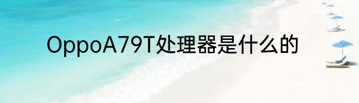 OppoA79T处理器是什么的