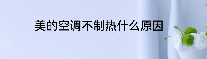 美的空调不制热什么原因