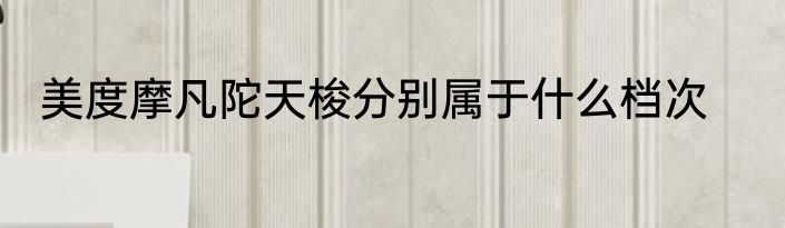 美度摩凡陀天梭分别属于什么档次