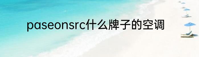 paseonsrc什么牌子的空调
