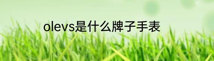 olevs是什么牌子手表
