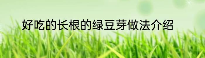 好吃的长根的绿豆芽做法介绍