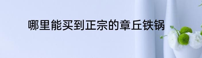 哪里能买到正宗的章丘铁锅