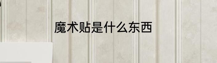 魔术贴是什么东西