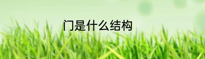 门是什么结构