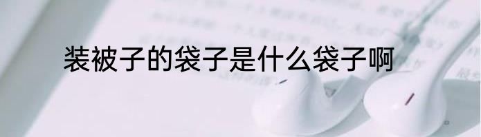 装被子的袋子是什么袋子啊