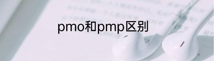 pmo和pmp区别