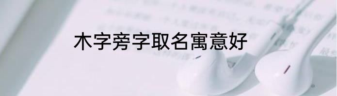 木字旁字取名寓意好