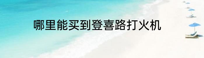 哪里能买到登喜路打火机