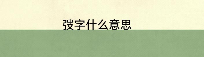 弢字什么意思