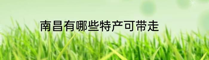 南昌有哪些特产可带走