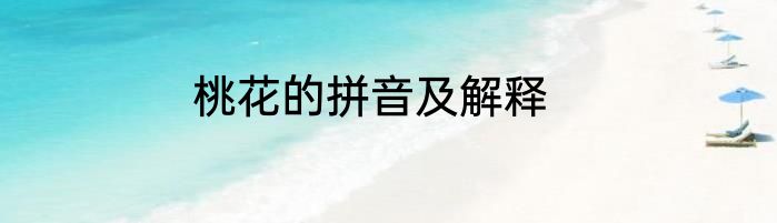 桃花的拼音及解释