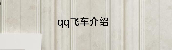 qq飞车介绍