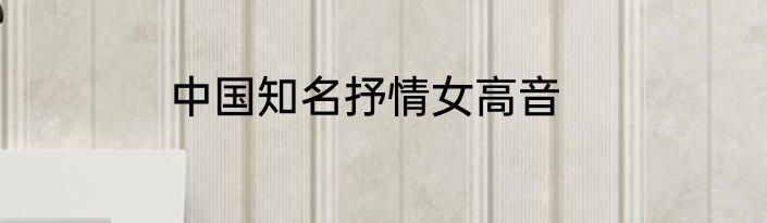 中国知名抒情女高音