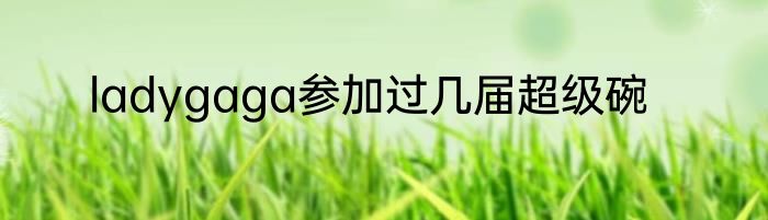 ladygaga参加过几届超级碗