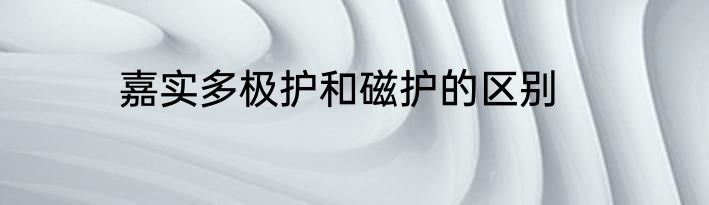 嘉实多极护和磁护的区别