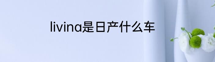 livina是日产什么车