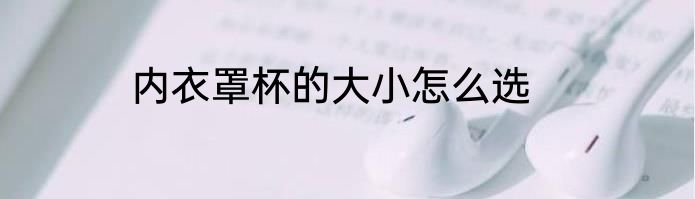 内衣罩杯的大小怎么选